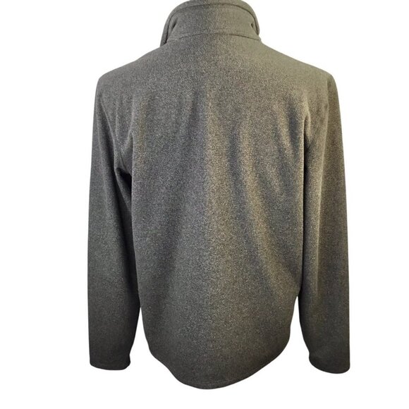 L.L. Bean North Ridge Slightly Fitted 1/4 Zip Fleece Pullover Sweater Gray Blue - Picture 5 of 7